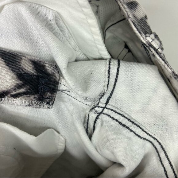 Isabel Marant Pour H&M Black and White Printed Jeans Size 4 Stretch Ankle Pants - Picture 14 of 15